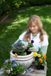 Teenager gardening Teenager gardening