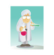 Chemical Professor vector