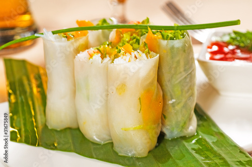 Photo: vietnamese style summer rolls vietnamese style summer rolls