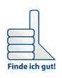Daumen hoch (weiss)