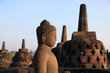 Statue of Buddha in Borobudur temple