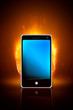 Illustration: Smartphone on fire Smartphone on fire