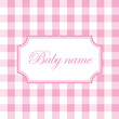 Card vector baby name