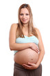 Pregnant woman isolated