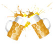 bierkrüge anstossen oktoberfest
