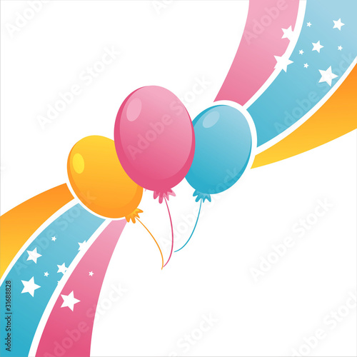 birthday balloons background. Zoom Not Available: Vector images scale to any size. colorful irthday balloons background