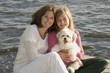 Photo: Mother&DaughterOnDockWithDog,LakeOfTheWoods,Ontario,Canada Mother&DaughterOnDockWithDog,LakeOfTheWoods,Ontario,Canada