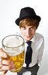 man with beer