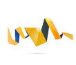 Abstract origami speech bubble vector background