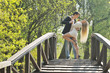 romantic couple in love outdoor