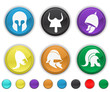 ANTIQUE HELMET,each color icon is set on a different layer
