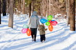 grandmother and grandchild in-field