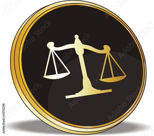 Illustration: bouton justice bouton justice