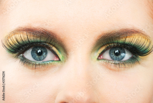 Photo: Fashion eye, long eyelashes and beautiful eye. Fashion eye, long eyelashes and beautiful eye.