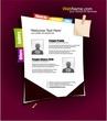 Website template with colorful design elements