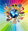 Abstract Background For Disco Flyers