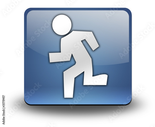 Illustration: 3D Effect Icon "Running" 3D Effect Icon "Running"
