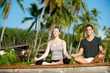 Tropical Yoga Couple