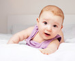 baby on the bed