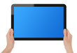 Holding Touch Screen Tablet