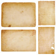 Four Vintage Paper Scraps
