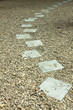 Stone Pathway, Pathway made from concrete and small stones.