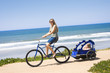 Family Bicycle Ride along the beach Family Bicycle Ride along the beach