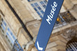 musée, flèche, bordeaux, signalétique, urbain, ville, panneau