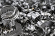 Foto: Scrap metal background. Scrap metal background.
