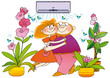 air-conditioner cleans the air and ionizes it air-conditioner cleans the air and ionizes it