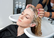 washing hair washing hair