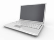 Opened laptop on white isolated background Opened laptop on white isolated background