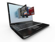 E-commerce. Laptop and credit card. E-commerce. Laptop and credit card.