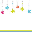 Background with flowers. Vector illustration