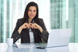 Business woman in an office