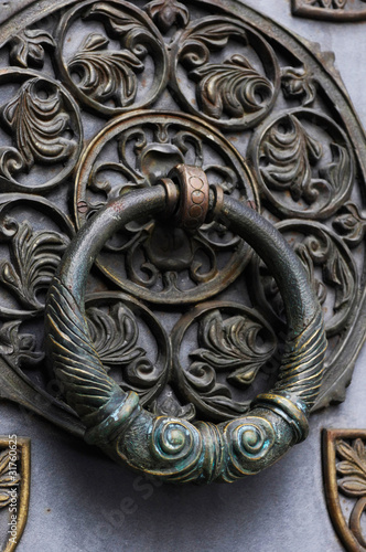 Photo: Old Metal Door Handle Old Metal Door Handle