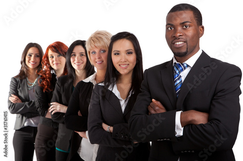 Photo: Multi ethnic business team Multi ethnic business team