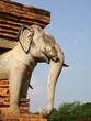 Sculpture d'éléphant, Wat Chang Lom, Sukhothaï, Thaïlande