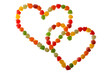 candies in love shape candies in love shape