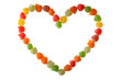 candies in love shape candies in love shape