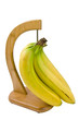 a bunch of bananas isolated on white