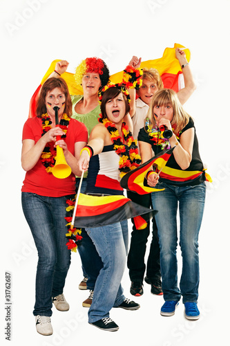 Foto: female german soccer fans female german soccer fans