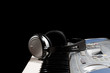 Headphones on keyboard