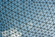 Sky throug glass dome Sky throug glass dome