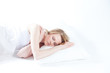 beautiful girl sleeps