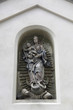 Madonna with Jesus sculpture on the entrance of Armenian Church