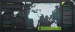 Map of the World on a plan of action. EPS10, transparency