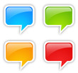 Speech bubbles set