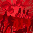Dancing party card