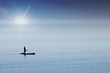 kayak mer océan sport tranquilité calme seul solitude pagaie c